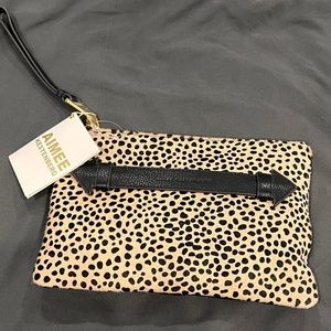 Large Aimee Kestenberg Clutch New With Tags Cheetah Haircalf